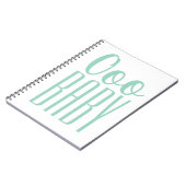 グリーンoooベビー：赤ちゃんシャワー贈与賞 ノートブック (左側)