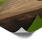 グリーンOrc格言ハイブリッドのポートレート | AI Art ポスター (角)