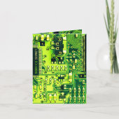 グリーンPCB基板、電子部品プリント回路 サンキューカード (正面)