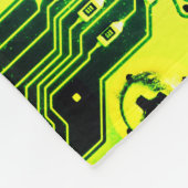 グリーンPCB基板、電子部品プリント回路 フリースブランケット (角)