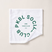 グリーンPKBLソーシャルクラブピックボール顔 ウォッシュタオル (ウォッシュタオル)