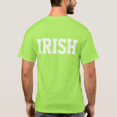 グリーンSaint patricks dayジャケ男性へット | shamrock Tシャツ (裏面)