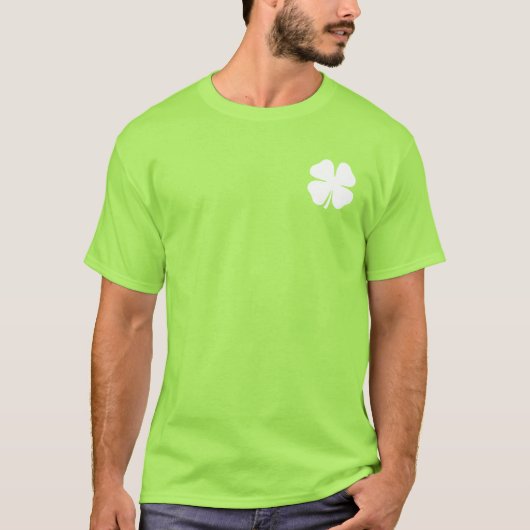 グリーンSaint patricks dayジャケ男性へット | shamrock Tシャツ (正面)