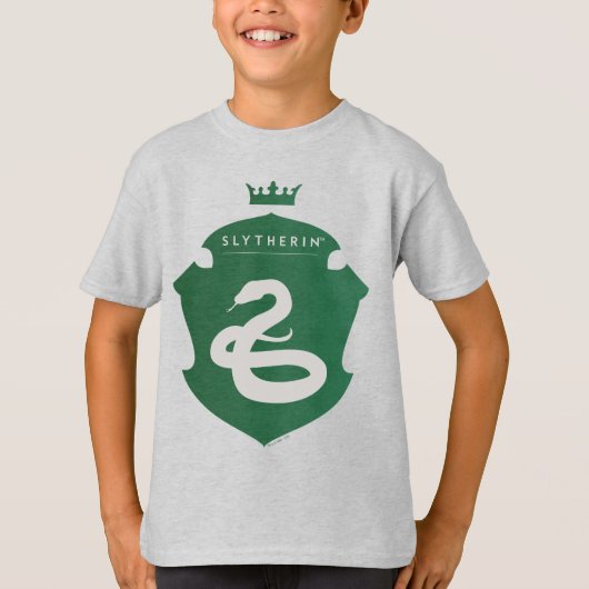 グリーンSLYTHERIN™クラウン付きクレスト Tシャツ (正面)