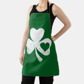 グリーンSt patricks dayアイリッシュパティーズハートシャムロック エプロン (インサイチュ)