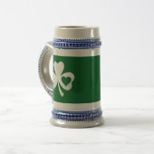 グリーンSt patricks dayアイリッシュパティーズハートシャムロック ビールジョッキ (正面左)