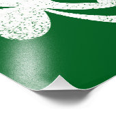 グリーンSt patricks dayアイリッシュパティーズハートシャムロック フォトプリント (角)