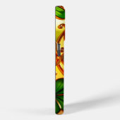 グリーンSt patricks dayステンドグラス効果クローバー Case-Mate iPhoneケース (裏面 / 右)