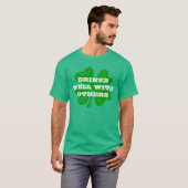 グリーンSt patricks day |他のユーザーと一緒に飲む Tシャツ (正面フル)
