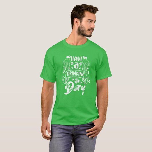 グリーンSt patricks day Tシャツ (正面フル)