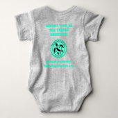 グリーンTシャツではない簡単 Tシャツ (裏面)