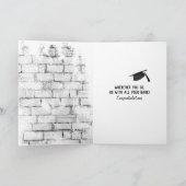 グリーンtシャツの卒業式ゴールデンレトリバー カード (内部)