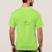 グリーンTシャツヨガポーズ Tシャツ (裏面)