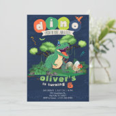 グリーンTレックスアドベンチャー6th誕生日招待状 招待状 (スタンド正面)
