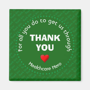 グリーンTHANK YOU Healthcare Hero マグネット