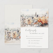 グリーンVILLE サウスカロライナ 風景 結婚式 出欠カード (正面/裏面)
