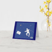 グリーンWeenii「リース用宇宙」ノートカード カード (黄色い花)