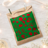 グリーンXマス好意バッグ フェイバーバッグ (クリップ留めされた状態)