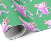 グリーンXolotlラッピング紙 ラッピングペーパー (ロールコーナー)