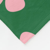 グリーンY2Kワイルドフラワー鮮やかレトロはっきりした春 フリースブランケット (角)