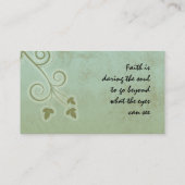 グリー自然ンカールの名刺テンプレート 名刺 (裏面)