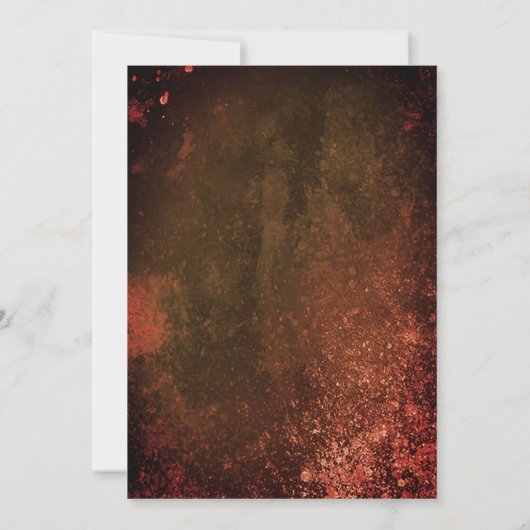 グリ不気味ームリーパー墓地ハローウィンパーティ 招待状 (裏面)