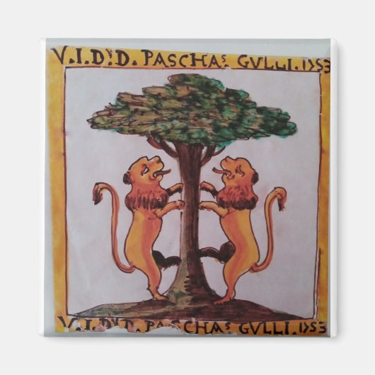 グリ家紋磁石 マグネット (正面)