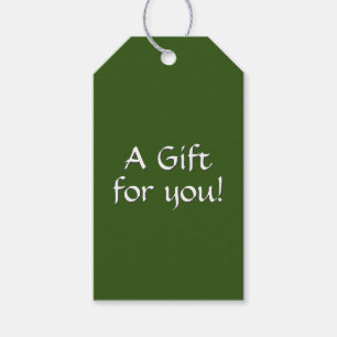 グリ無地のーンギフトラベル ギフトタグ