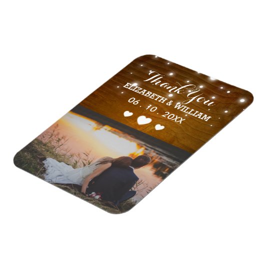 グリ素朴ッツ結婚のマグネットの好意の写真ありがとう マグネット