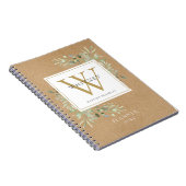 グリ素朴ーン・モノグラム・ネーム・プランナー2021 ノートブック (右側)