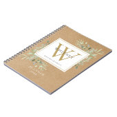 グリ素朴ーン・モノグラム・ネーム・プランナー2021 ノートブック (左側)