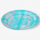 グリ絵を描ング – 花模様 – 格子状 – 三 – ホタテ ペーパープレート (アングル)