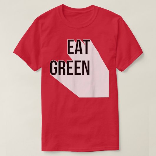 グリ食べーンビーガンベジタリアン Tシャツ (デザイン正面)