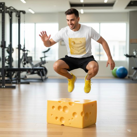 グルイエールチーズメンアクティブティー Tシャツ