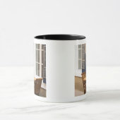 グルイスさん村。ラ·クレープ。ランゲドク。村 マグカップ (中央)