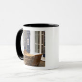 グルイスさん村。ラ·クレープ。ランゲドク。村 マグカップ (正面左)