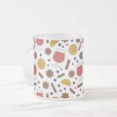 グルウェイン・ドードル、クリスマス休暇のおいしい飲み物 フロストグラスマグカップ (正面左)