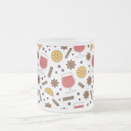 グルウェイン・ドードル、クリスマス休暇のおいしい飲み物 フロストグラスマグカップ (中央)