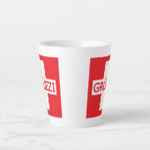 グルエズィスイス国旗 カフェラテマグ (正面)