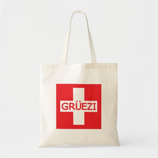 グルエズィスイス国旗 トートバッグ (正面)