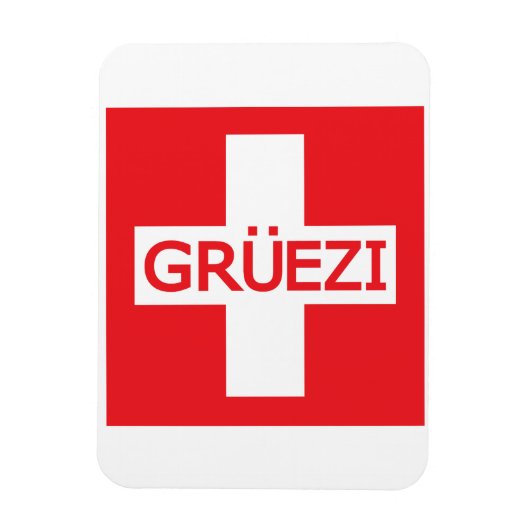 グルエズィスイス国旗 マグネット (縦)