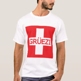 グルエズィスイス国旗 Tシャツ