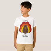 グルグル踊ってよろけてね!ハッピー感謝祭 Tシャツ (正面フル)