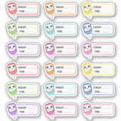 グルコメーターシュガートラッカー糖尿病のトラッカーのラベル シール (正面)