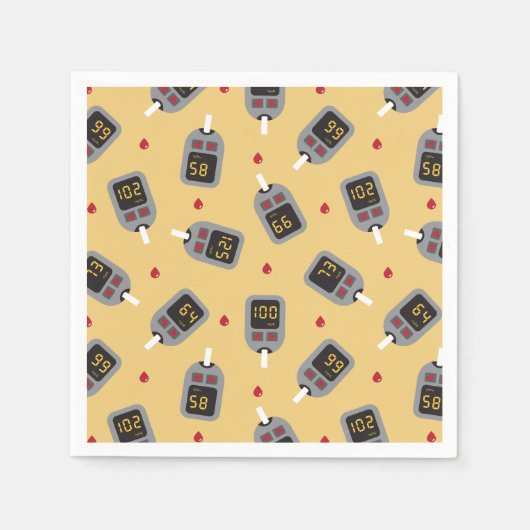 グルコメータ スタンダードカクテルナプキン (正面)