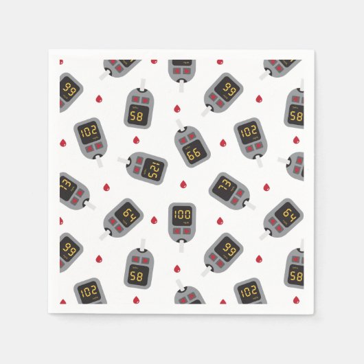 グルコメータ スタンダードカクテルナプキン (正面)