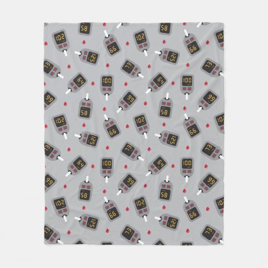 グルコメータ フリースブランケット (正面)