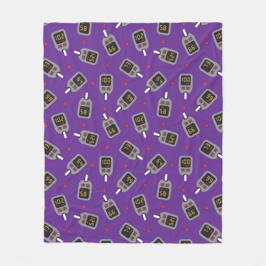 グルコメータ フリースブランケット (正面)