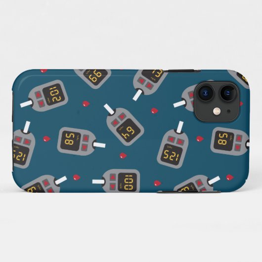 グルコメータ Case-Mate iPhoneケース (裏面(横))