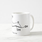 グルコース 糖 分子 化学 科学 コーヒーマグカップ (正面右)